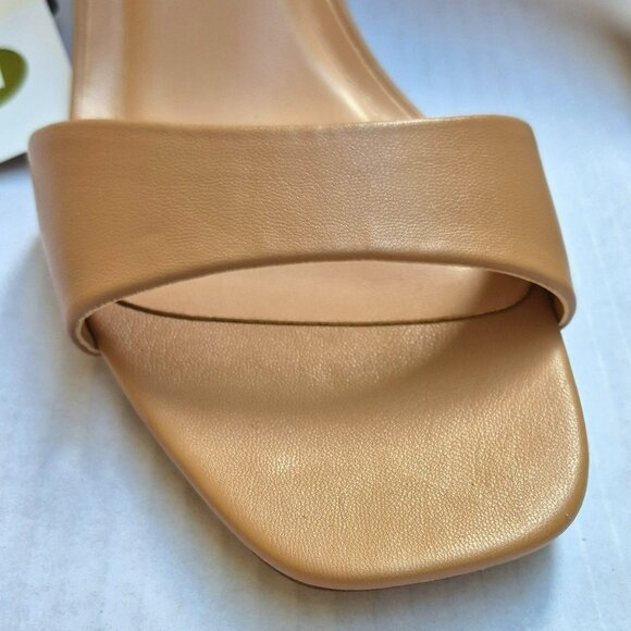 A New Day Women's Tan Shannon 2.8"  Strap Heel Open Toe Dress Shoes Size 11 - Picture 6 of 8